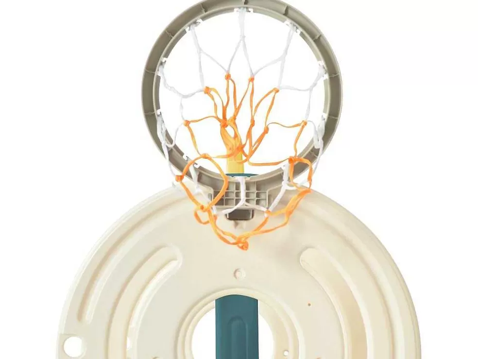 Discount 3 In 1 Glijbaan - Met Trap, Basketbalring - Autovorm - Groen Spel Voor Buiten