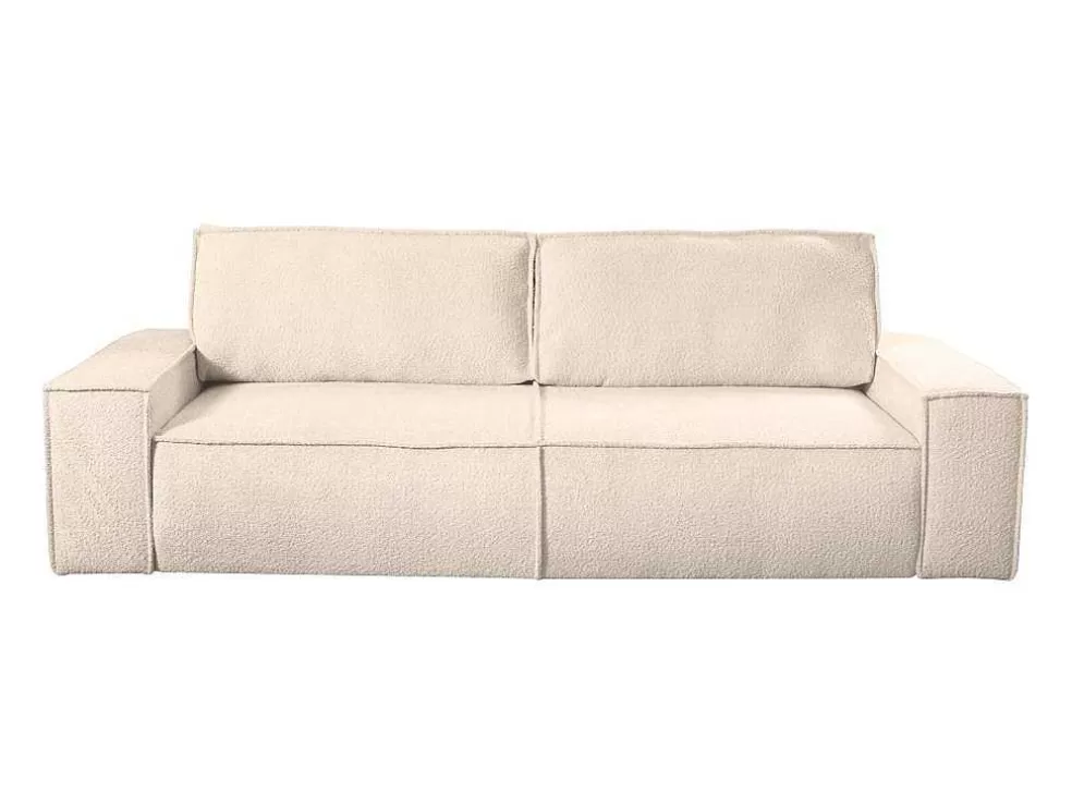 Best Sale 3-Zits Slaapbank Van Teddy Stof - Beige - Amelia Van Pascal Morabito 2En 3-Zitsbank