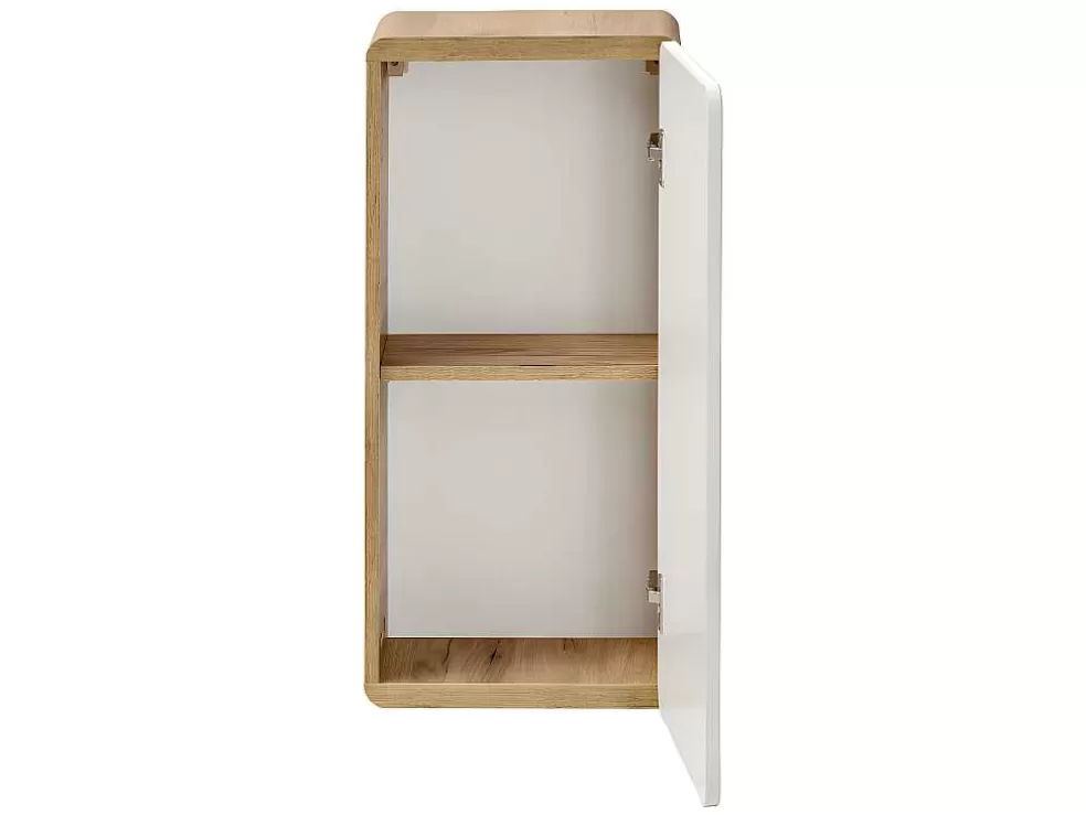 Cheap Badkamerkast Naturel En Wit - L35 X B22 X H75 Cm - Aruba Badkamerkast