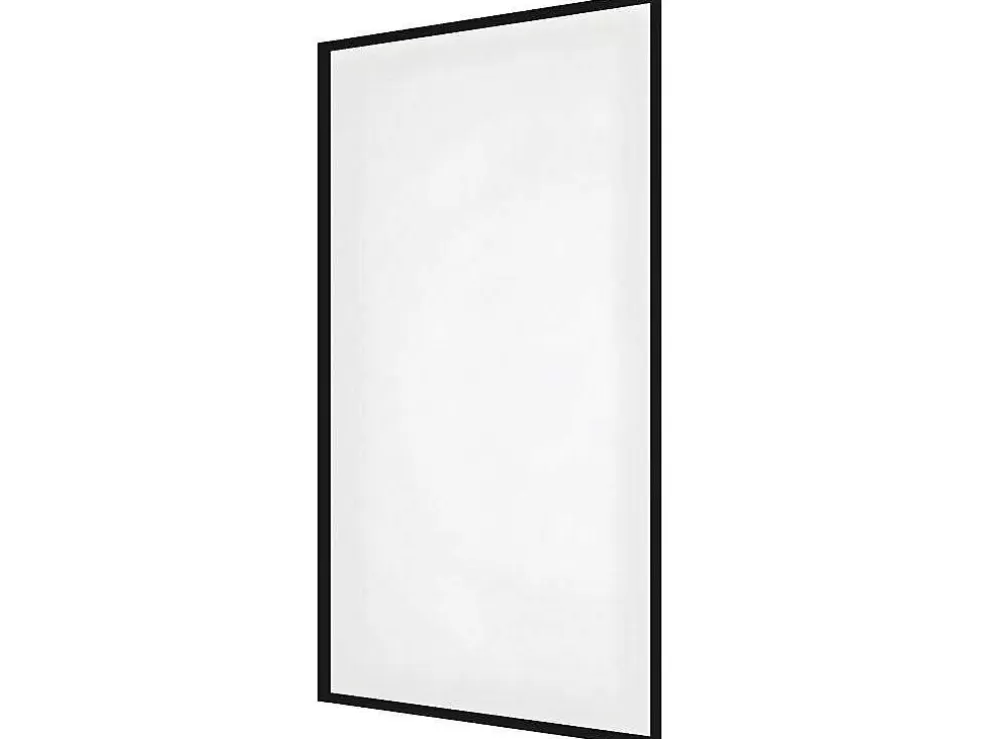 Best Badscherm In Industriele Stijl Zwart Mat - 70 X 140 Cm - Gehard Glas - Bradenton Badscherm