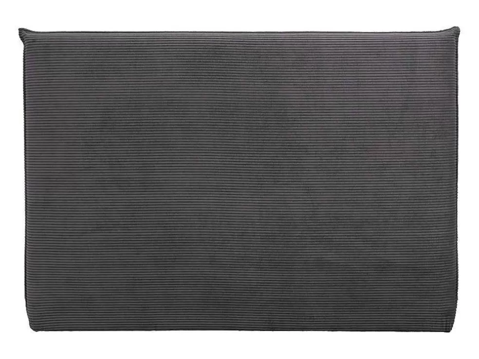 Sale Bedhoofdeinde 160 Cm - Corduroy Fluweel - Antraciet Grijs - Ambrilia Hoofdeinde En Brugkast