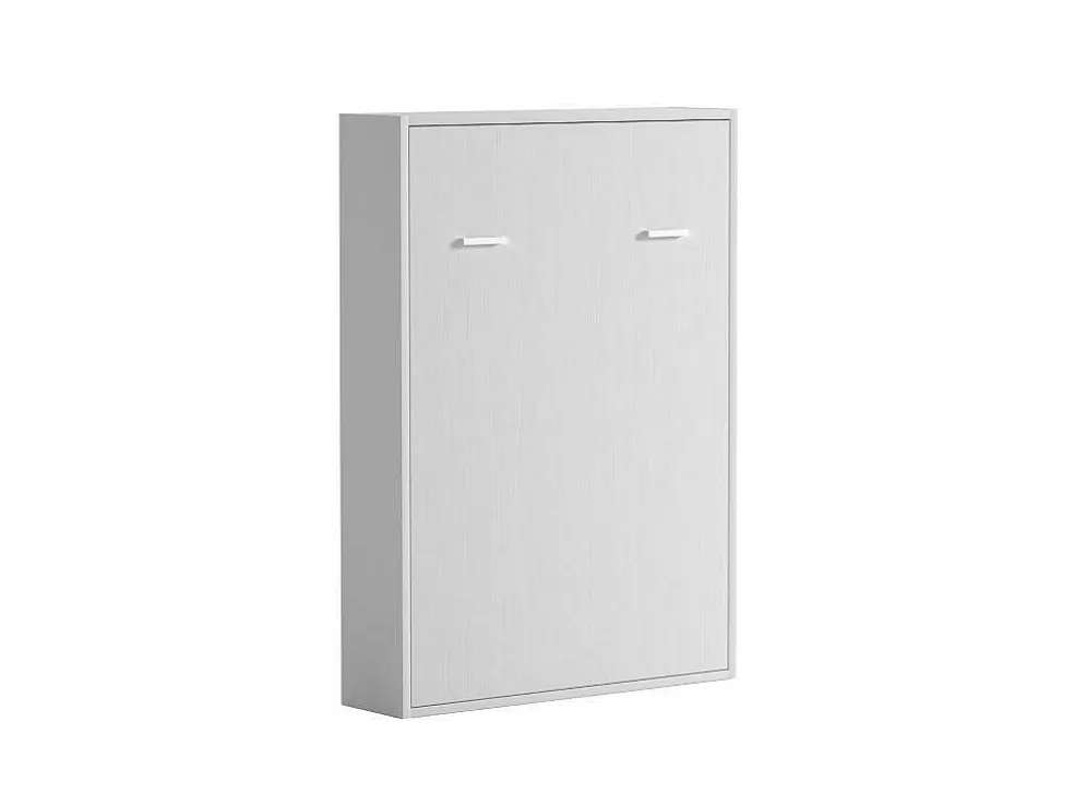 Sale Bedkast 160 X 200 Cm Verticaal Manueel Te Openen Wit Met Matras Malina Ii Tweepersoonsbed