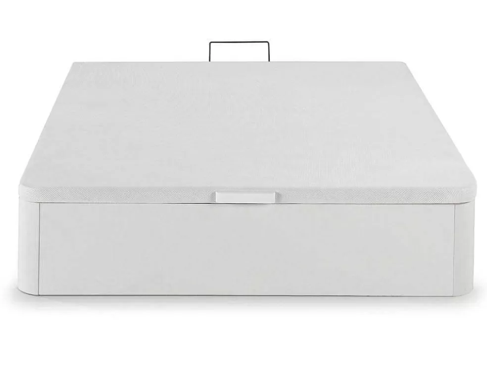 Fashion Bedset 140 X 190 Cm - Witte Bedbodem Met Opbergruimte + Matras In Schuim Met Hoge Dichtheid - Heaven Van Play Set Matras En Lattenbodem