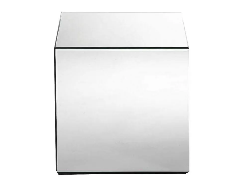 Best Sale Bijzettafel Van Spiegelglas En Mdf - Cubix - Van Bijzettafel