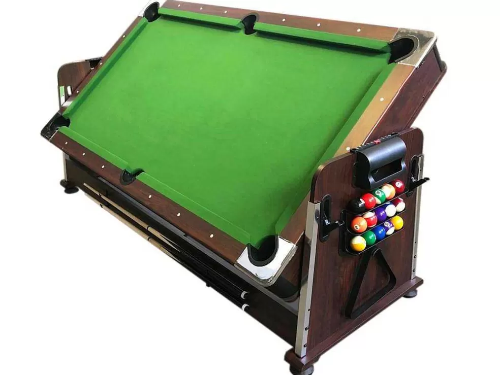 Online Biljarttafel 7 Voet Multi-Game Groen Air Hockey + Tennistafel Stark Spel Voor Binnen