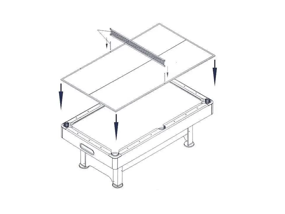 Shop Biljarttafel 7 Voet Multi-Games Met Tennistafel Falcon Spel Voor Binnen