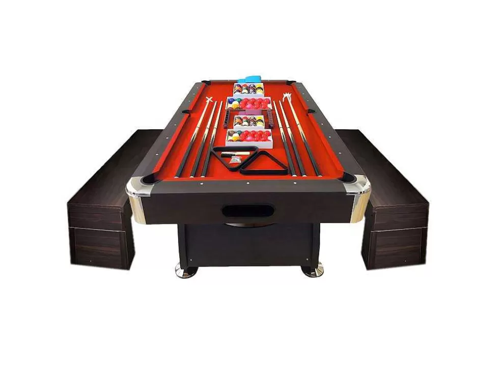 Shop Biljarttafel 8 Voet Met Containerbank Viper Red Spel Voor Binnen