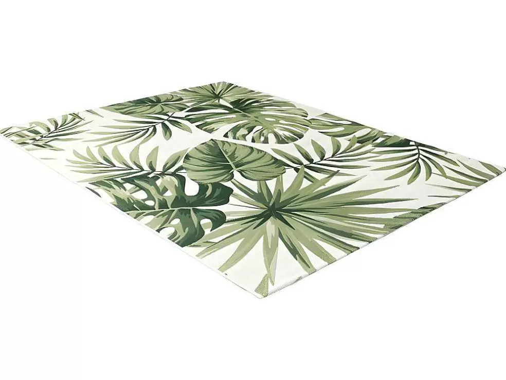 Discount Binnen- Of Buitentapijt Etnische Stijl Bloemenmotief Palmo - 150 X 200 Cm - Groen Tuindecoratie