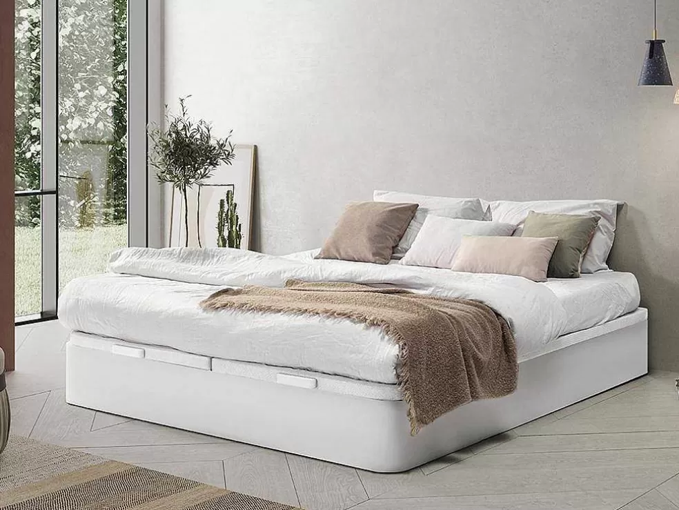 Hot Boxspring - 180 X 200 Cm - Wit Mat - Hestia Van Ysmee Bedbodem
