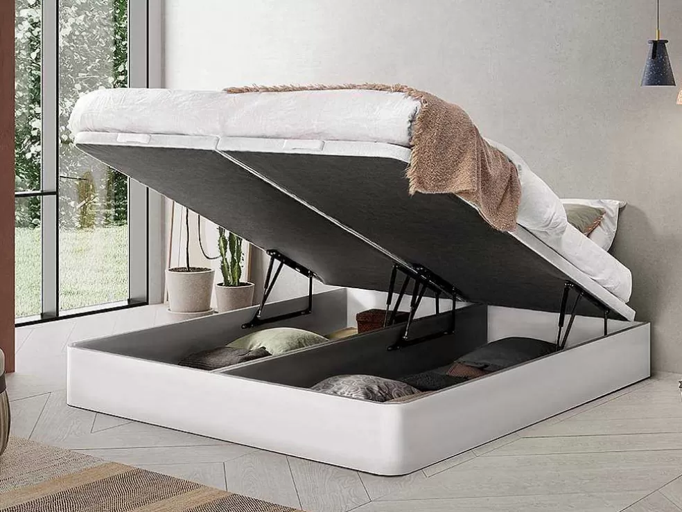 Hot Boxspring - 180 X 200 Cm - Wit Mat - Hestia Van Ysmee Bedbodem