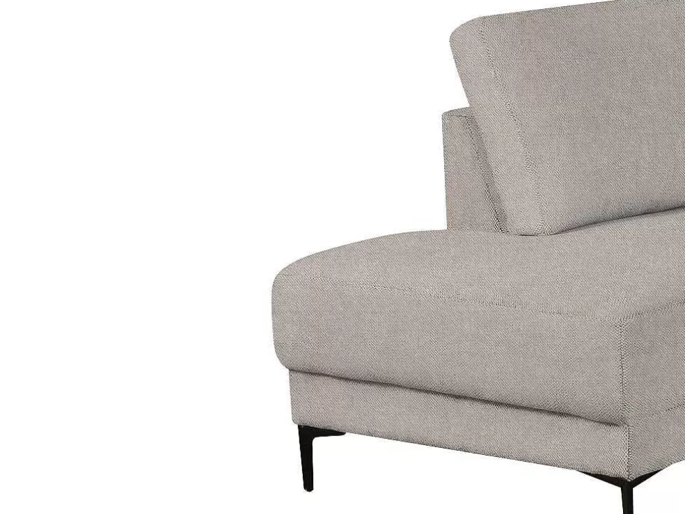 Best Sale Brede Hoekbank Met Hoek Rechts Van Grijze Stof Aselio Xxl Hoekbank