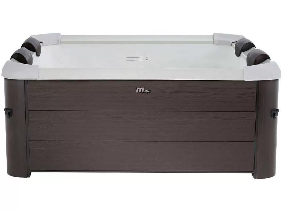 Cheap Bruine Halfharde Spa Met 6 Plaatsen Met Accessoires - 120 Stralen - L160 X B160 X H65 Cm - Makemo Van Home Spa