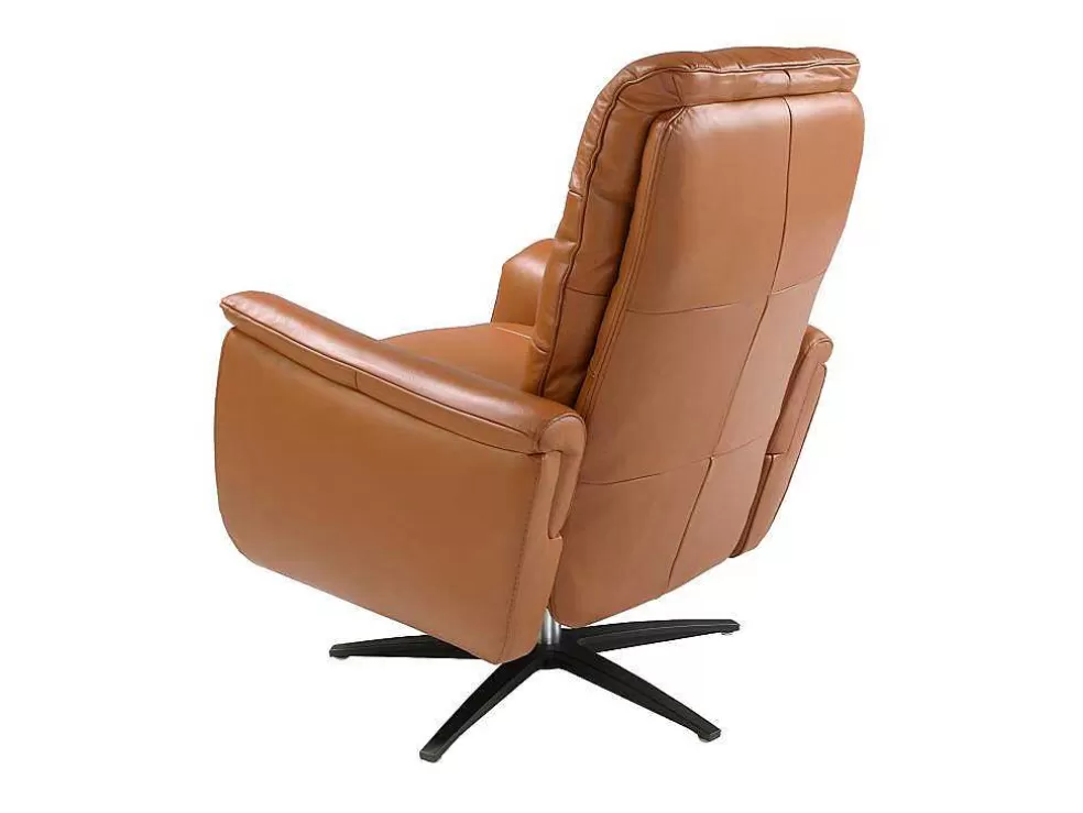 Online Bruine Leren Draaifauteuil 5117 Fauteuil Leer