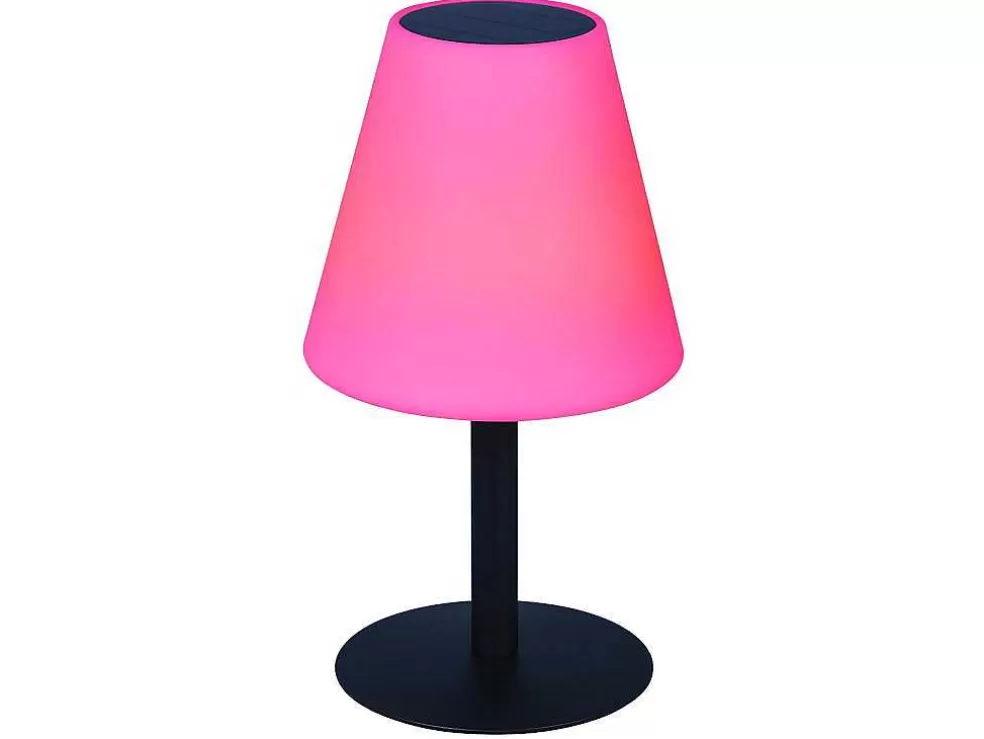 Discount Buitenlamp Op Voet Met Led-Verlichting Edison - Metaal - H36 Cm - Veranderende Kleuren Tuinlamp
