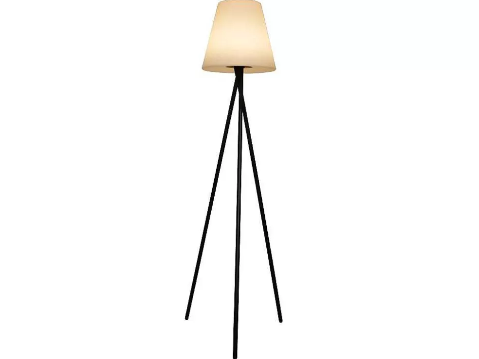 Best Buitenlamp Op Voet Met Led-Verlichting Leddy - Metaal - H150 Cm - Veranderende Kleuren Tuinlamp
