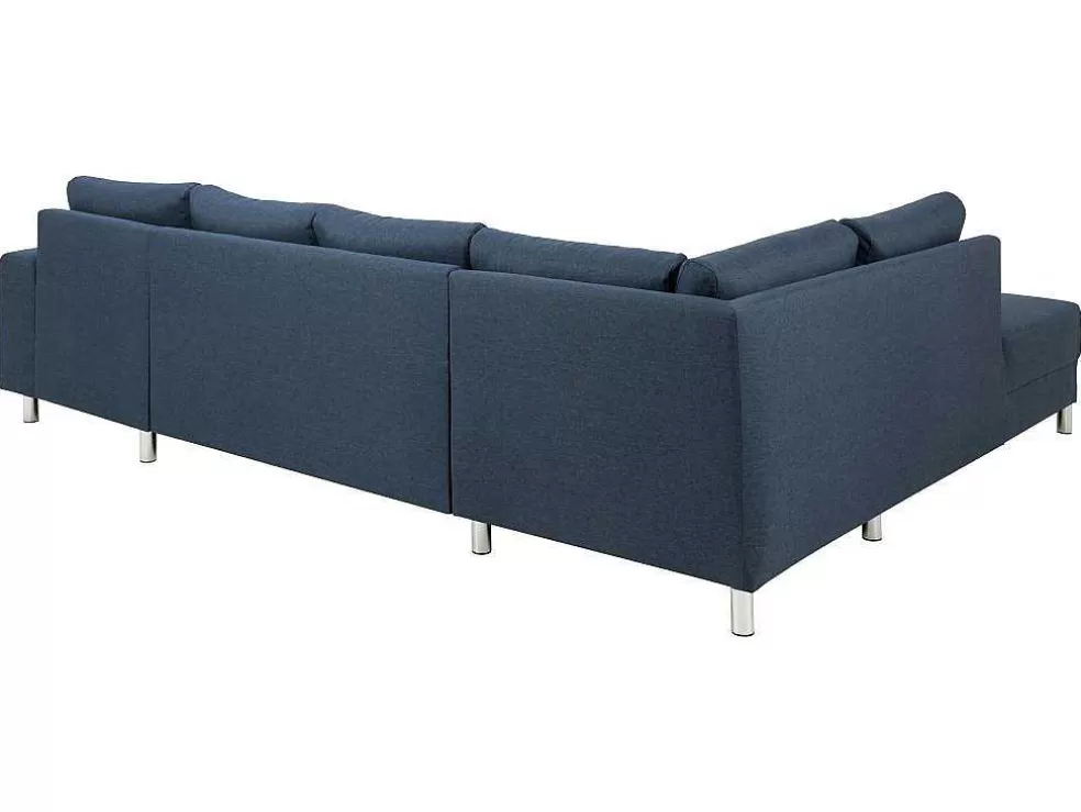 Store Calverton Hoekbank Chaise Longue Rechts Gericht Donkerblauw. Modulair