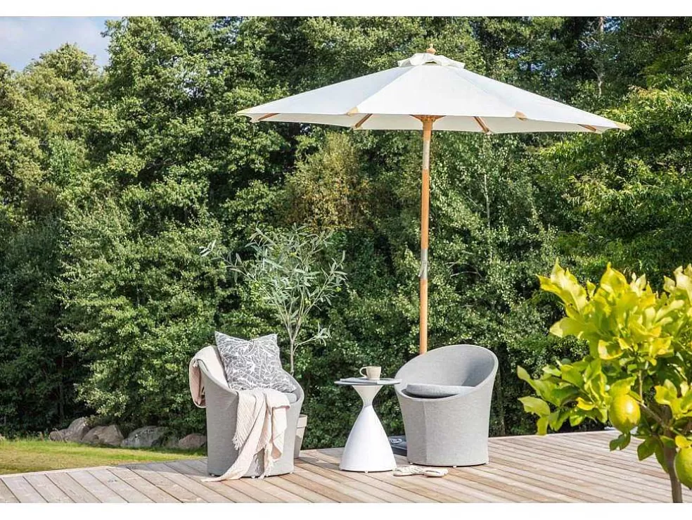 Discount Cerox Parasol Met Kantelfunctie Wit. Parasol