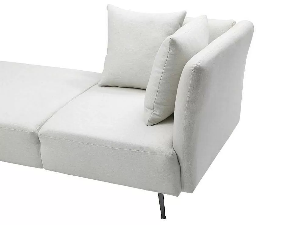 Sale Chaise Longue Links Van Cremekleurige Stof Napasa Chaise Longue