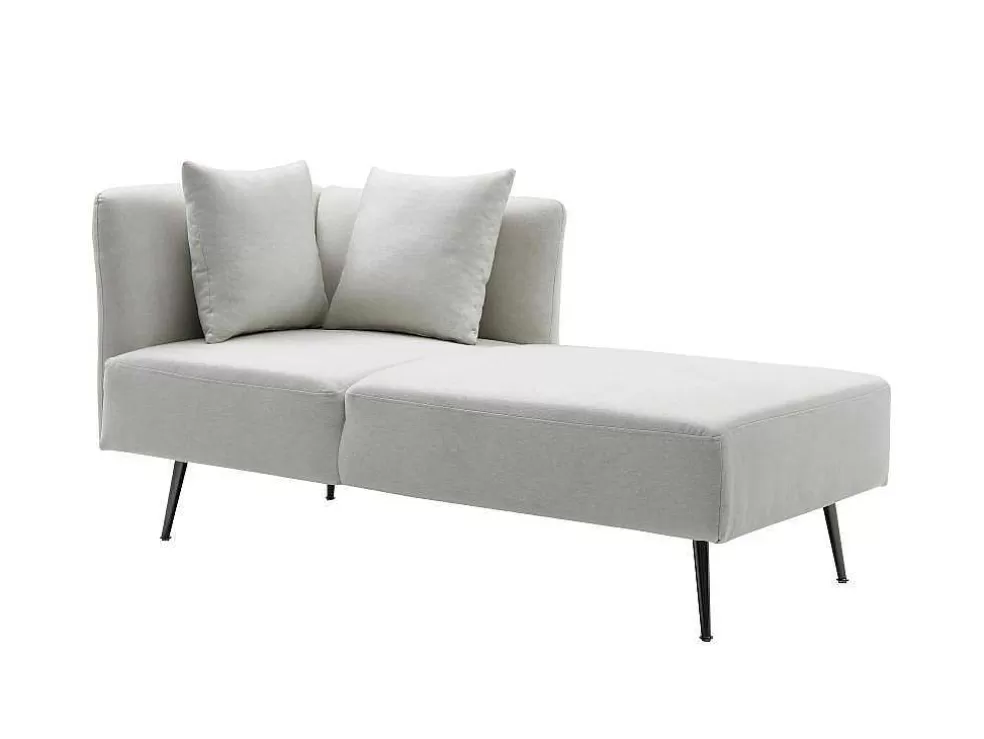 Best Chaise Longue Rechts Van Cremekleurige Stof Napasa Chaise Longue