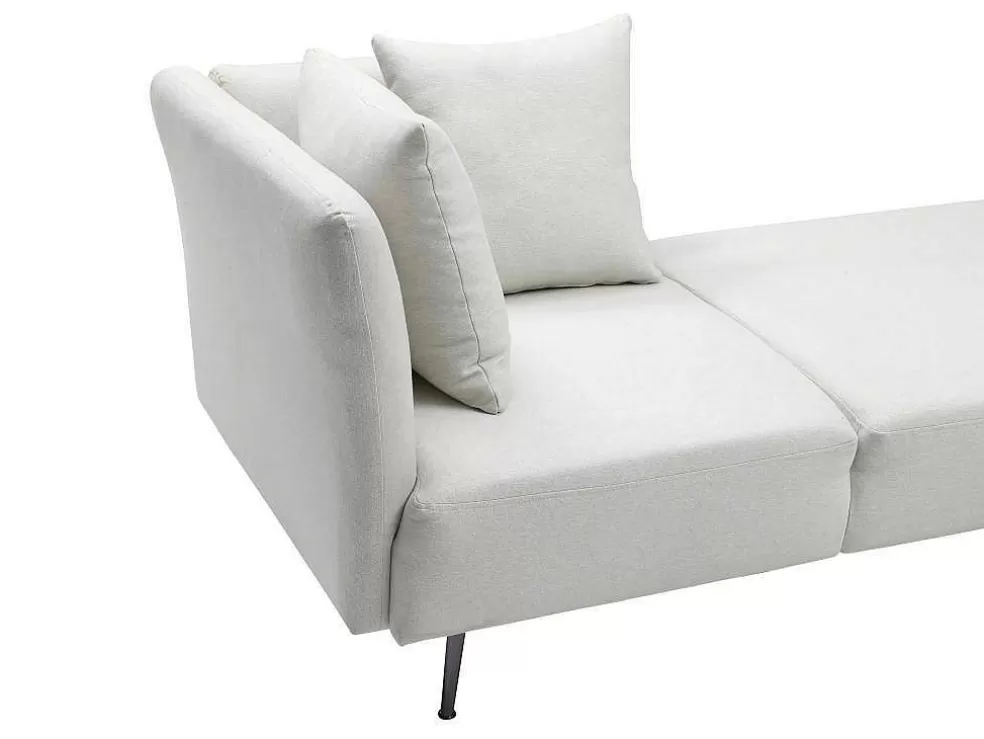 Best Chaise Longue Rechts Van Cremekleurige Stof Napasa Chaise Longue