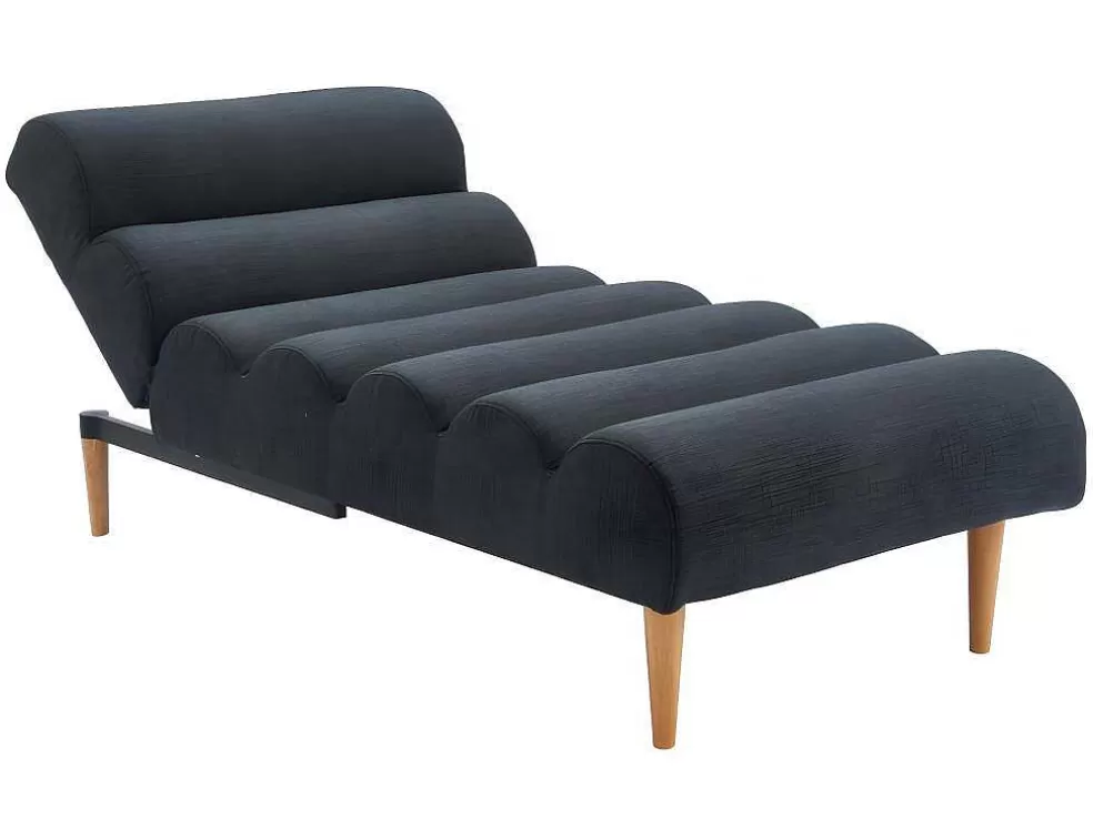 Shop Chaise Longue/Bedbank Van Stof Cival - Antraciet Chaise Longue