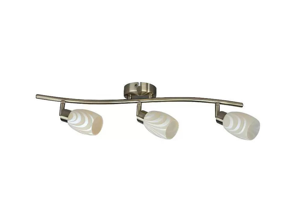 Hot Clea Plafondlamp, Messing, Ecru, 58X9X20 Cm, Plafondlamp