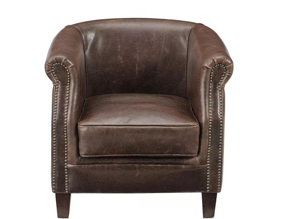 New Clubfauteuil Van Leer Met Lived-In Uiterlijk Enguerrand Fauteuil Leer