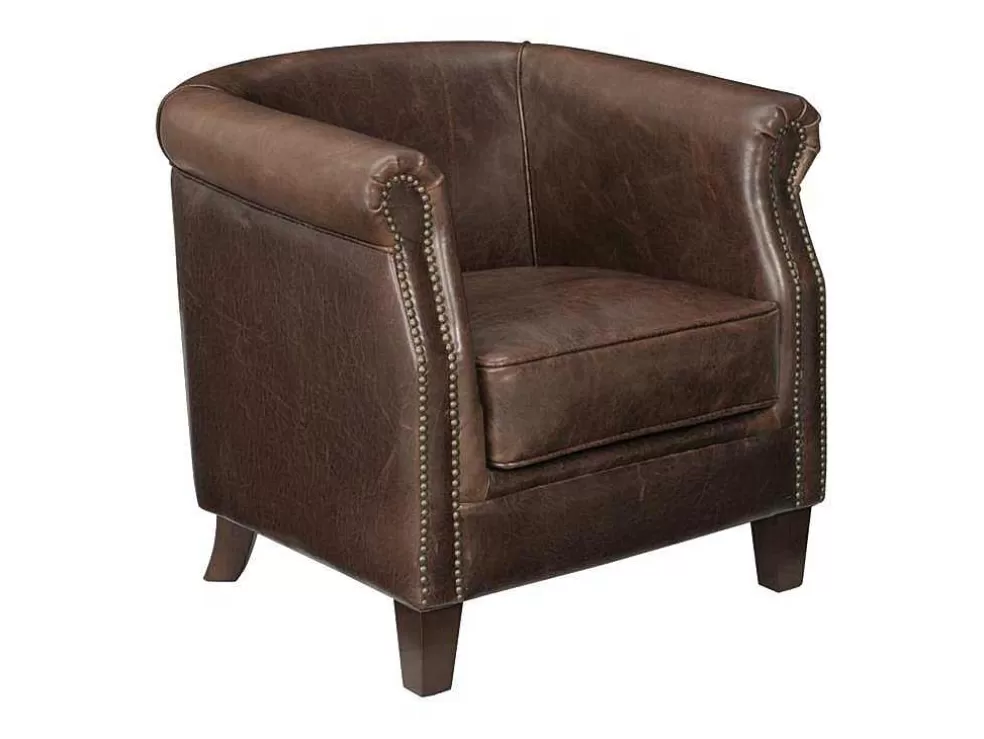 New Clubfauteuil Van Leer Met Lived-In Uiterlijk Enguerrand Fauteuil Leer