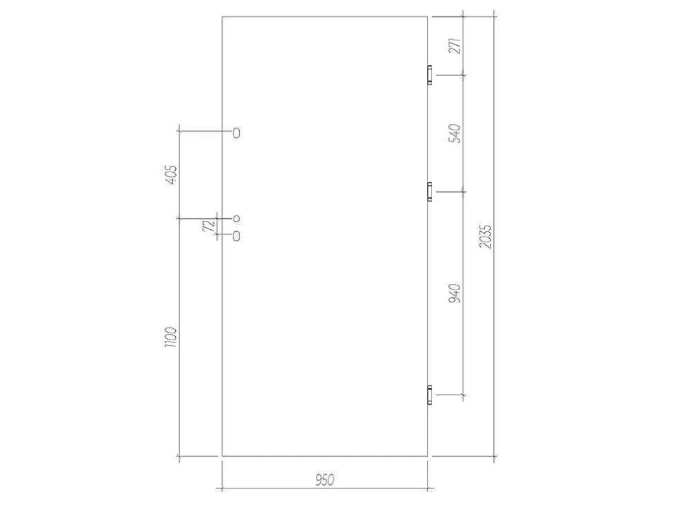 Cheap Deur Van Staal H.207 X B.100 Cm Wit - Links Duwen - Agueda Voordeur