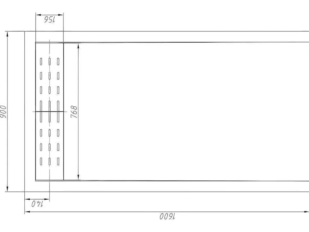 Flash Sale Douchebak Lyros Met Sifon Inbegrepen - 1600X900X40Mm - Wit Douchebak