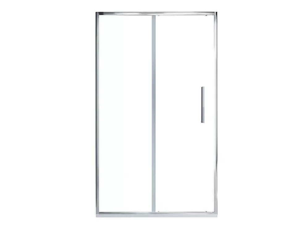 Outlet Douchedeur In Industriele Stijl - Chroom - 120 X 195 Cm - Toroni Douchewand