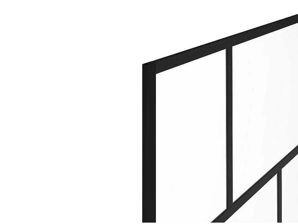Shop Draaibaar Badscherm Met Industriele Stijl - 80 X 140 Cm - Mat Zwart - Glas - Rivanon Badscherm