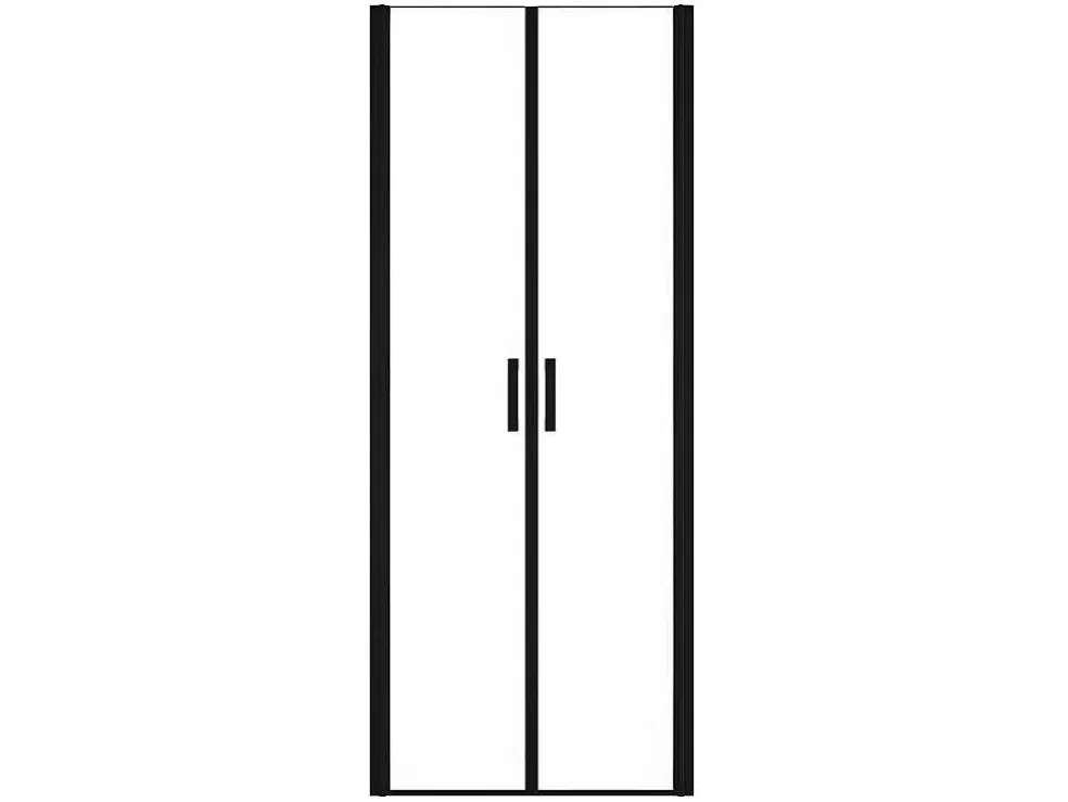 Sale Draaibare Douchedeur - 70 X 195 Cm - Matzwart - Gehard Glas - Sarasota Douchewand
