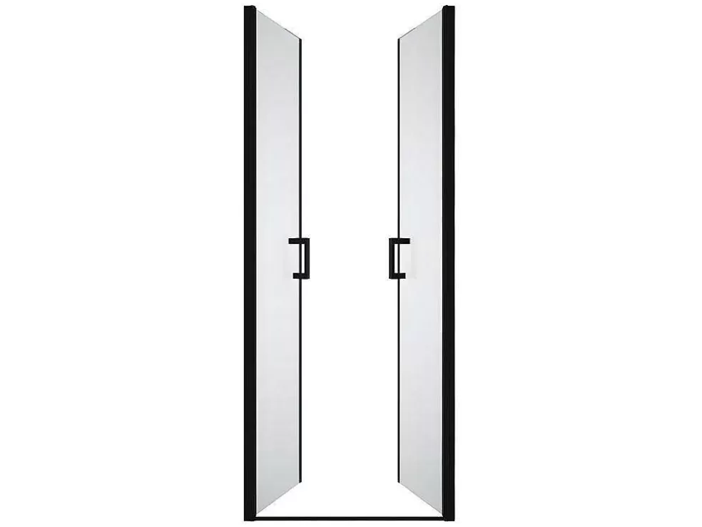 Sale Draaibare Douchedeur - 70 X 195 Cm - Matzwart - Gehard Glas - Sarasota Douchewand