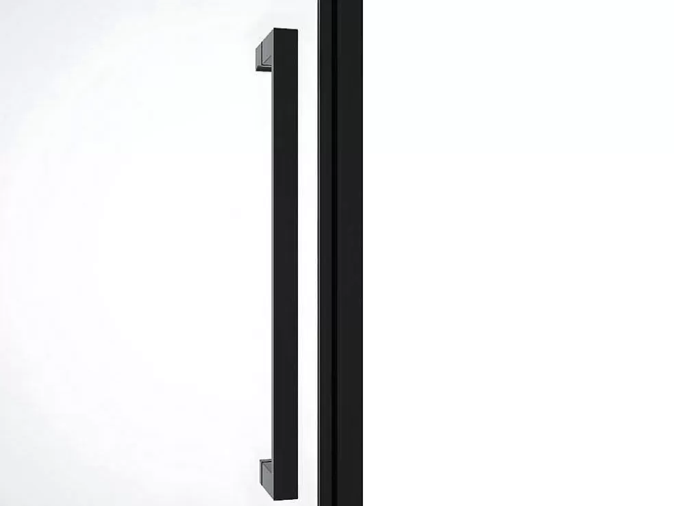 Hot Draaibare Douchedeur Van Matzwart Metaal - Industriele Stijl - 90 X 195 Cm - Tamri Douchewand
