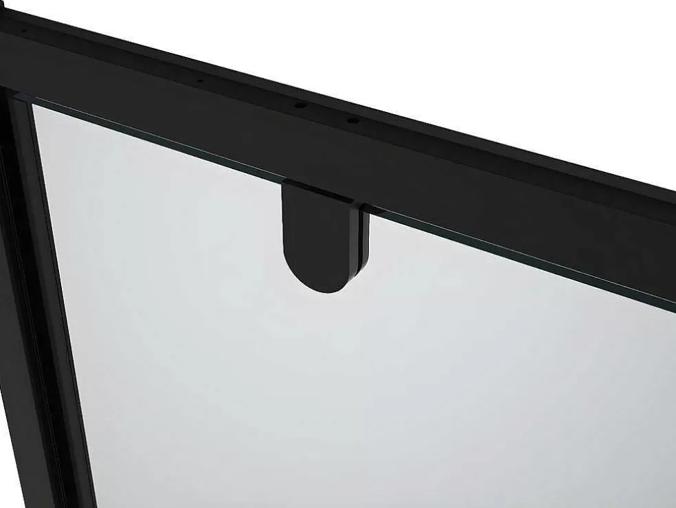 Hot Draaibare Douchedeur Van Matzwart Metaal - Industriele Stijl - 90 X 195 Cm - Tamri Douchewand