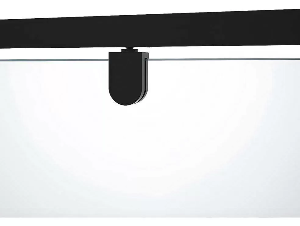 Hot Draaibare Douchedeur Van Matzwart Metaal - Industriele Stijl - 90 X 195 Cm - Tamri Douchewand