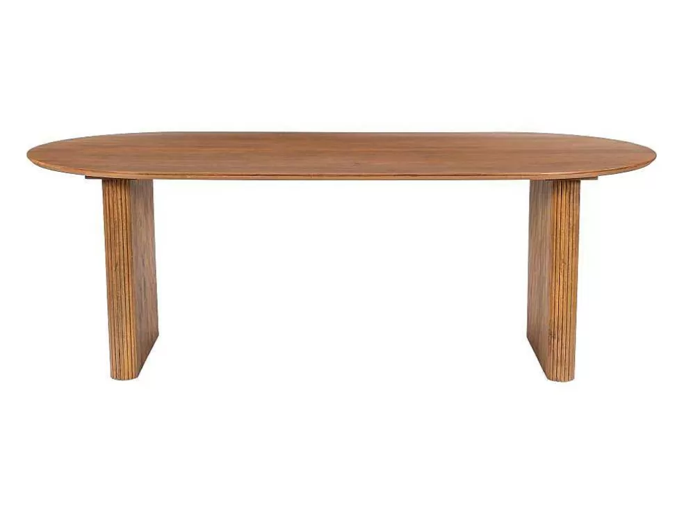 New Eettafel 8 Plaatsen Van Mangohout - Naturel - Balimela Eettafel