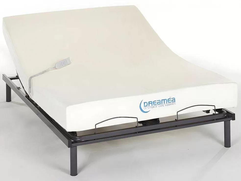 Clearance Elektrische Bed - Bedbodem En Matras - Met Vormgeheugen Jimbaran Ii Van - Motor Okin - 140 X 200 Cm Elektrisch Relaxatiebed