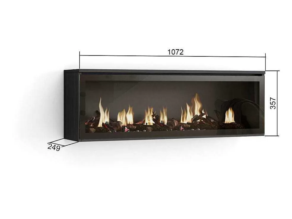 Shop Elektrische Haard Led , 107X38X25Cm, Woonkamer - Eetkamer, Elektrische Haard, Zwart Haard