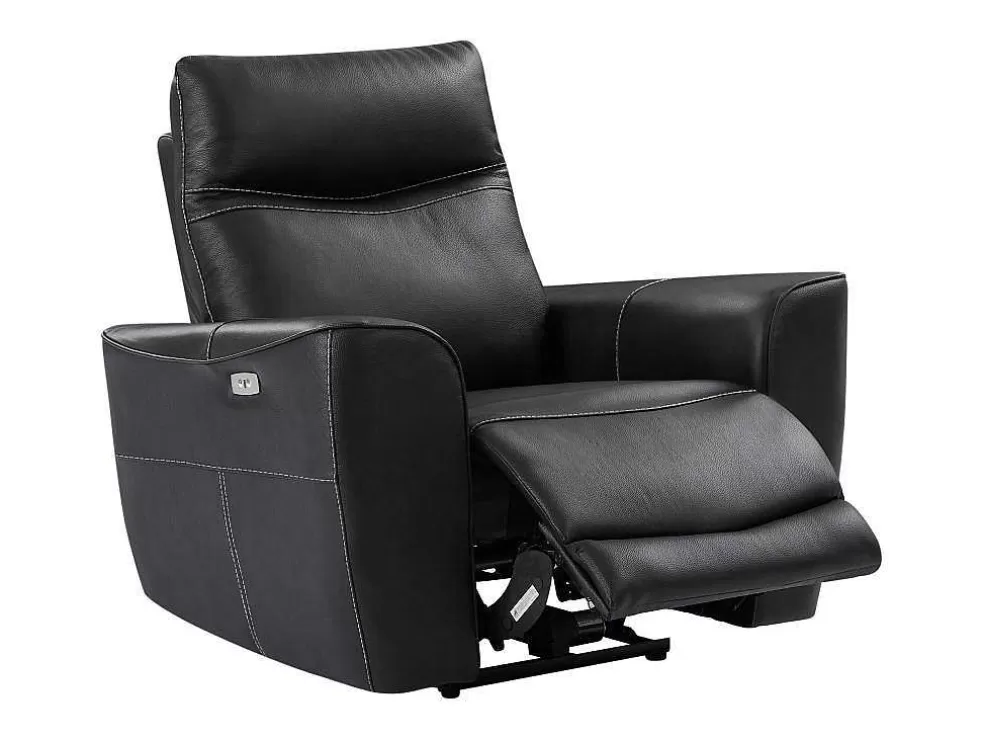 Best Elektrische Relax-Fauteuil Van Zwart Vaarsleer Damon Aanbiedingen: Zitbank & Fauteuil