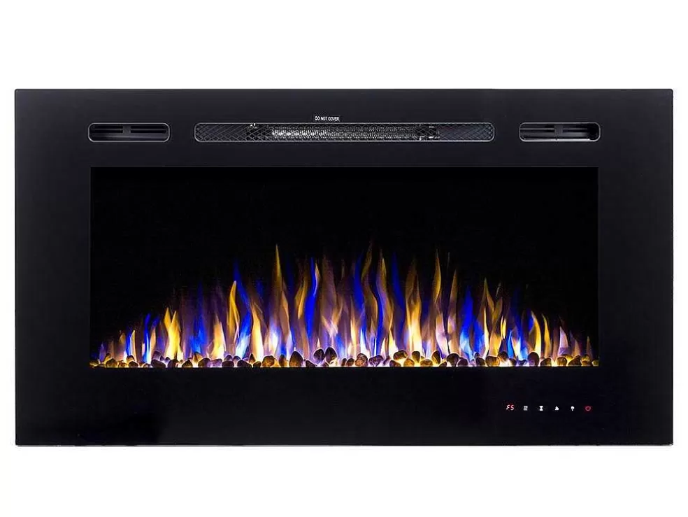 Shop Elektrische Sfeerhaard Calbuco - L101,6 X D14 X H54,4 Cm - Zwart Haard