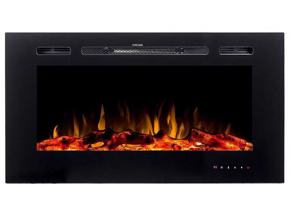 Shop Elektrische Sfeerhaard Calbuco - L101,6 X D14 X H54,4 Cm - Zwart Haard