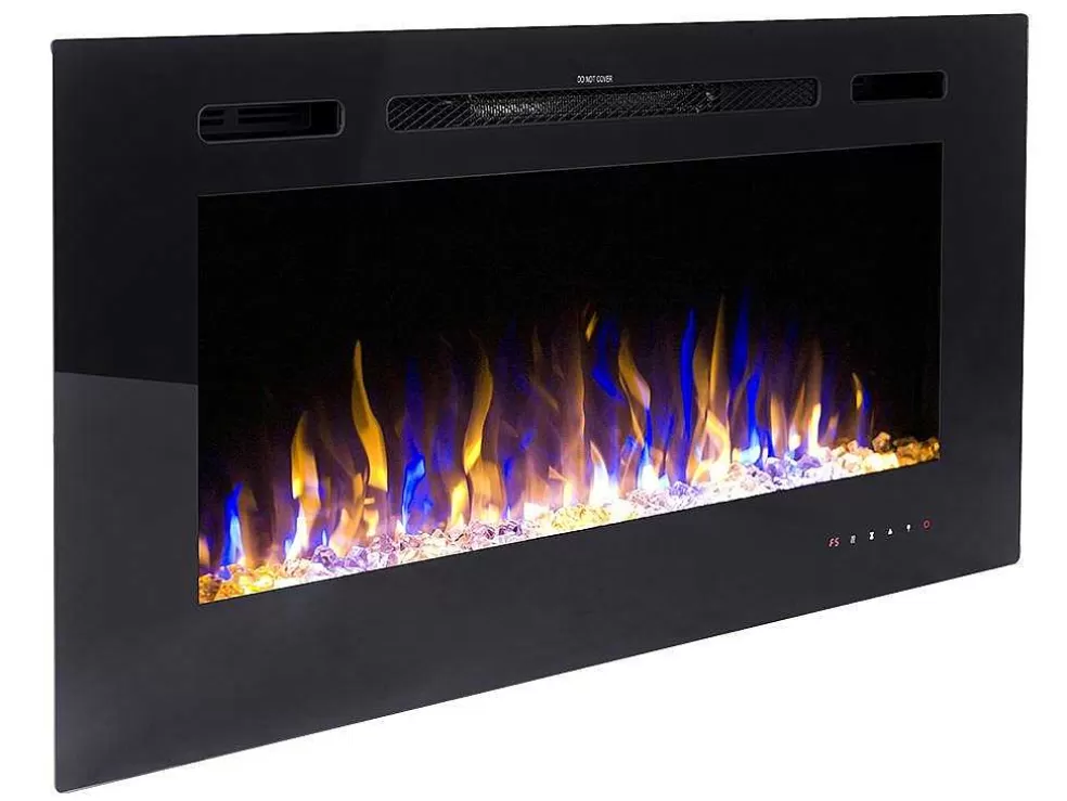Shop Elektrische Sfeerhaard Calbuco - L101,6 X D14 X H54,4 Cm - Zwart Haard