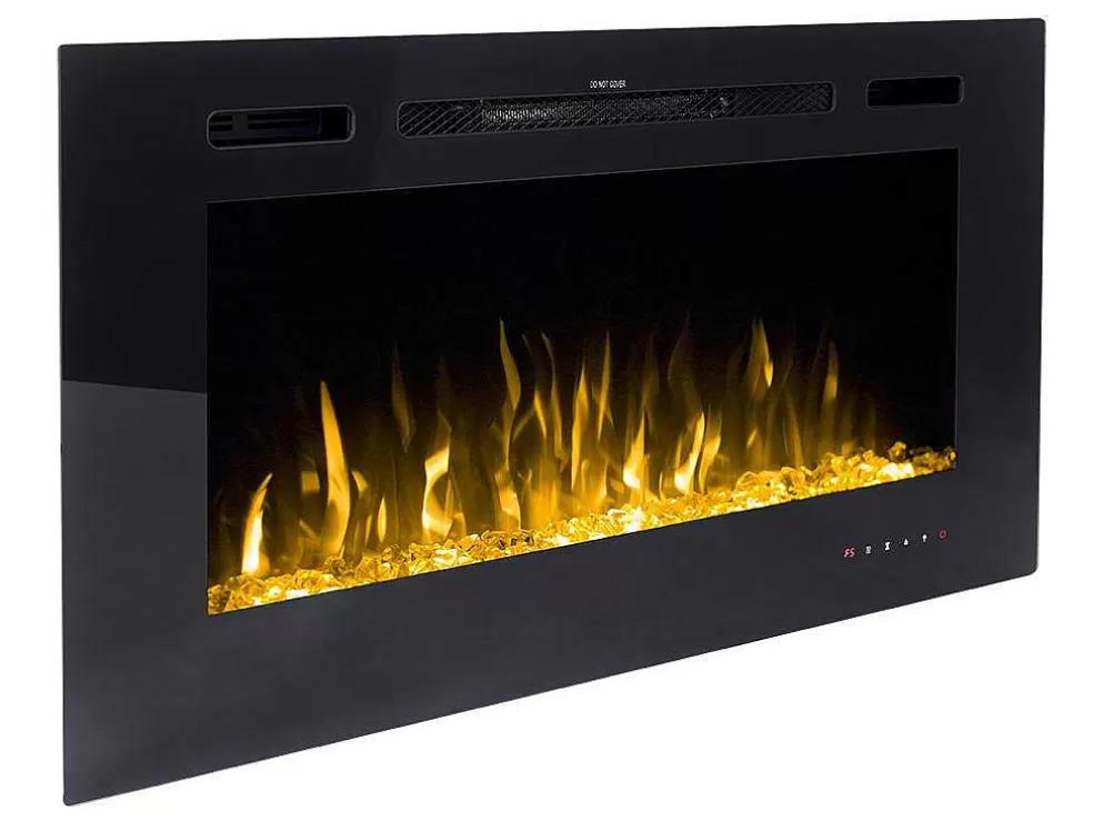 Shop Elektrische Sfeerhaard Calbuco - L101,6 X D14 X H54,4 Cm - Zwart Haard
