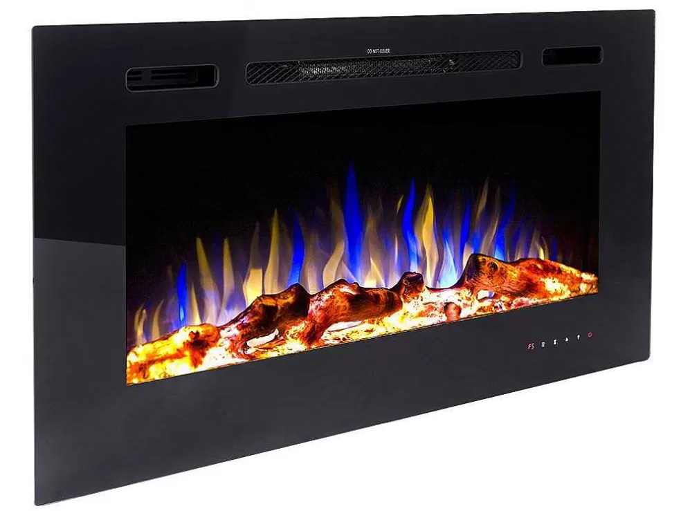 Shop Elektrische Sfeerhaard Calbuco - L101,6 X D14 X H54,4 Cm - Zwart Haard