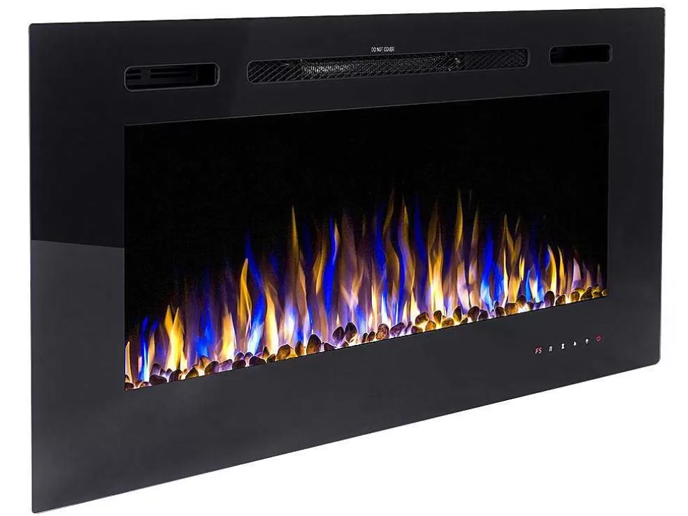 Shop Elektrische Sfeerhaard Calbuco - L101,6 X D14 X H54,4 Cm - Zwart Haard