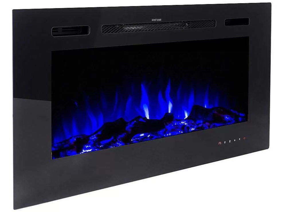 Shop Elektrische Sfeerhaard Calbuco - L101,6 X D14 X H54,4 Cm - Zwart Haard