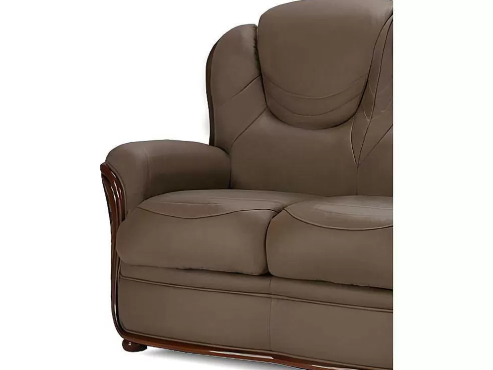 Shop Fauteuil Adelaide - 100% Buffelleer - Taupe Fauteuil Leer