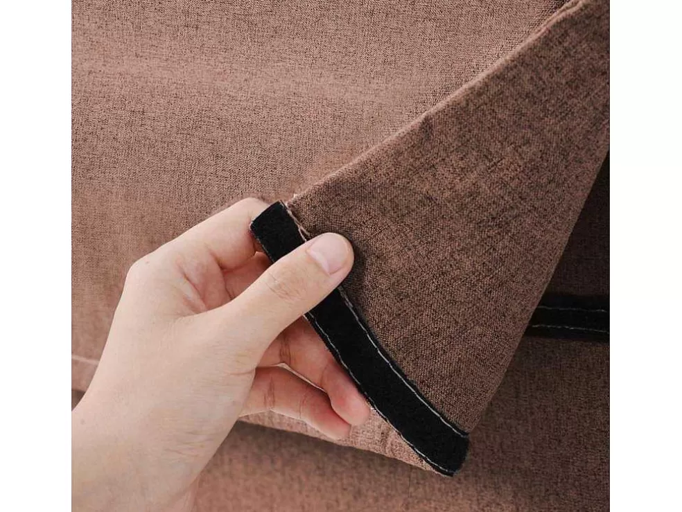 Sale Fauteuil Met Kussen En Verstelbare Rugleuning - Om Te Bouwen Tot Fauteuil - Linnen Stof - Bruin Uitklapbare Fauteuil